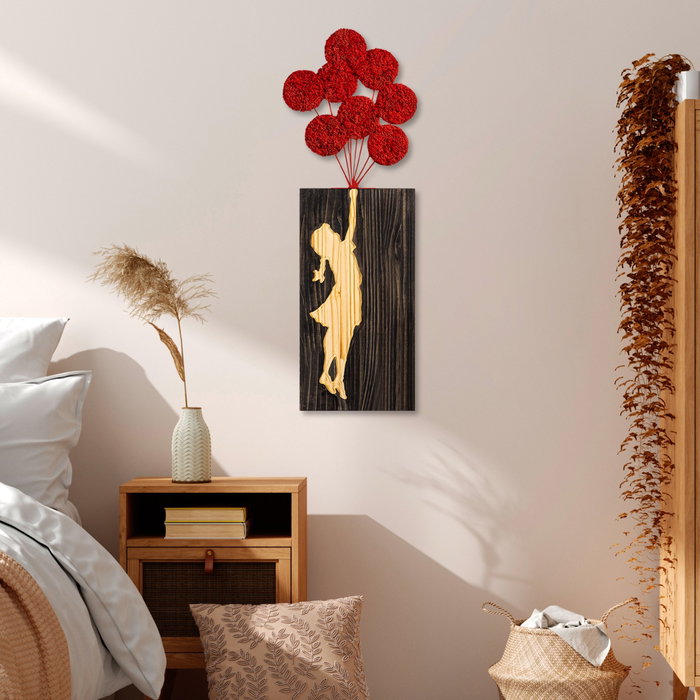 Wallity Banksy - 17-1 Escultura de pared de madera y metal